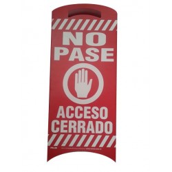 SEÑAL BALIZAMIENTO NO PASE PR-20